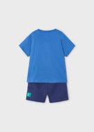 MAYORAL lühikeste varrukatega t-särk + lühikesed püksid 5C, sinised, 3601-77