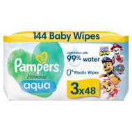 PAMPERS niisked salvrätikud HARMONIE AQUA PAW PATROL, 3x48 tk.
