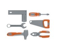 SMOBY BLACK & DECKER meistrite tööriistakast, 6 tööriista, 7600360940