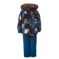 HUPPA Komplekt Winter Petrol Pattern/ Petrol 41480030-02066