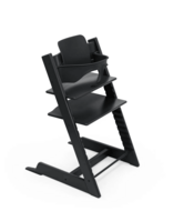 STOKKE söögitool koos turvakaare ja vastsündinu komplektiga TRIPP TRAPP, black, anthracite N, 685800