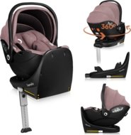 LIONELO turvatool alusega ISOFIX MOXIE I-SIZE, Pink mauve, 40-87 cm.