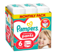 PAMPERS püksmähkmed Pants Monthly, 6 suurus, 14-19kg, 214 vnt., 80894756