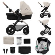 KINDERKRAFT universaalne jalutuskäru MOOV 2 AIR 3in1, moonlight grey, KSMOOV02GRY0000