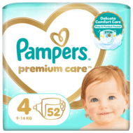 PAMPERS Premium Care teipmähkmed, suurus 4, 9-14kg 52 tk, 81765775