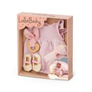 LULLABABY roosa kleidikomplekt peavõruga, LBY7684Z
