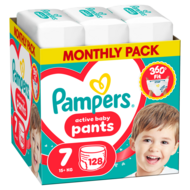 PAMPERS püksmähkmed Pants Monthly, 7 suurus, 15+kg, 128 tk., 80894755
