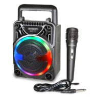 BONTEMPI juhtmevaba kõlar mikrofoniga ja RGB tuledega, 49 1000