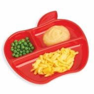 MUNCHKIN Lil' Apple eraldi sektoritega taldrikud 6m+, 3 tk, 91513P