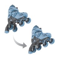 GLOBBER rulluisud Learning Skates 2 in 1, suurus 30–33, sinised, 783-200