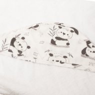MARKLAND musliini kapuutsiga rätik PURE MUSLIN, 75x75 cm., Panda, 18-25PA