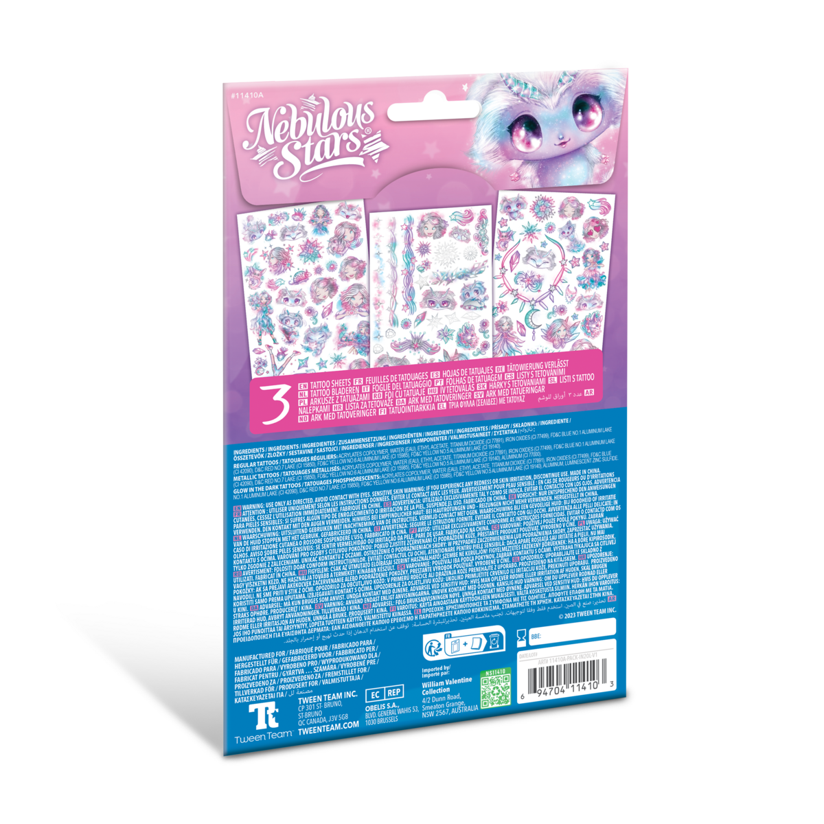 NEBULOUS STARS Temporary Tattoos - Asst., 11410 11410