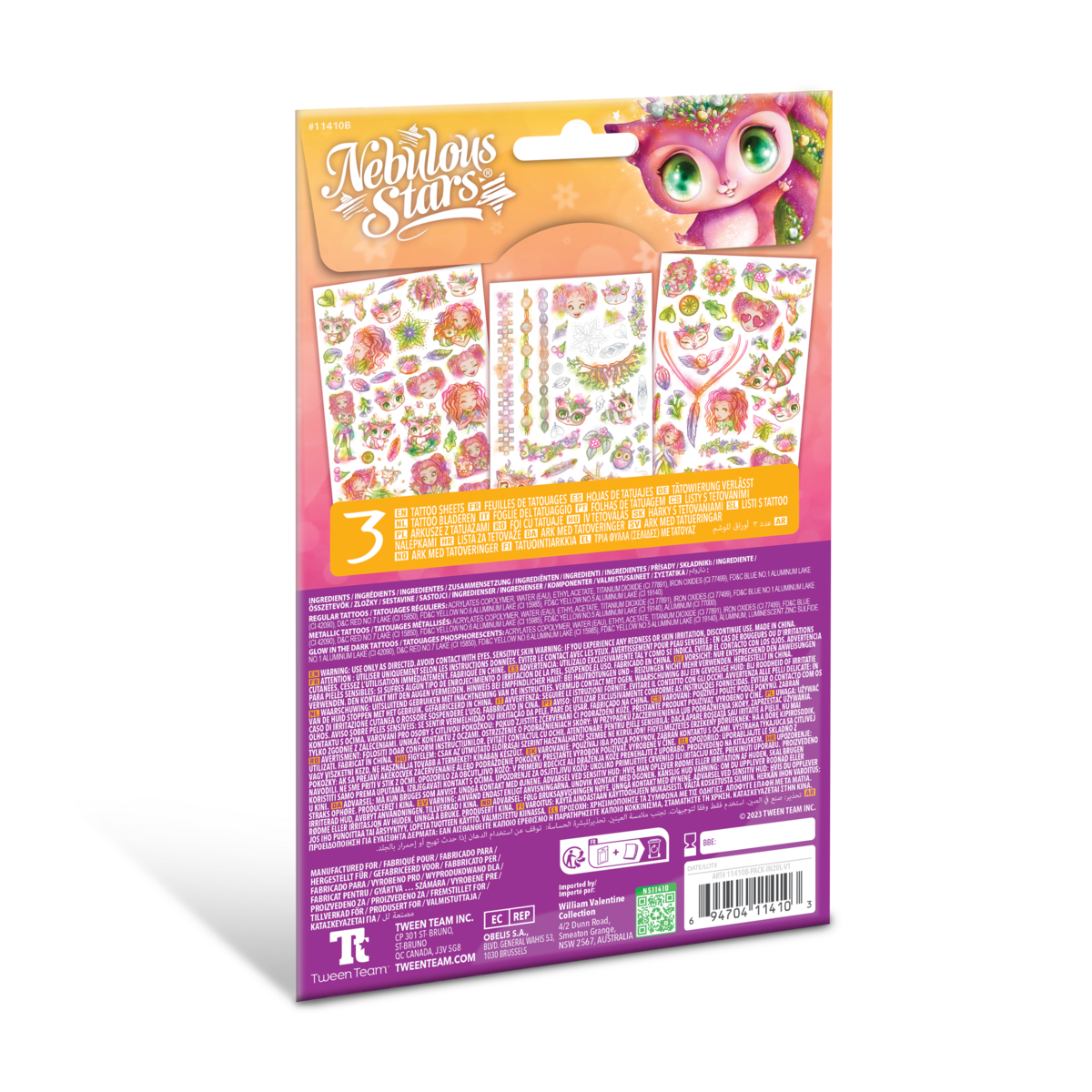 NEBULOUS STARS Temporary Tattoos - Asst., 11410 11410