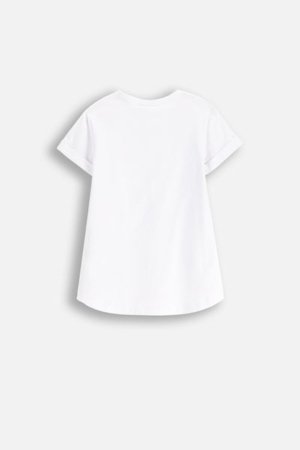 COCCODRILLO lühikeste varrukatega särk DREAM DIARIES GIRL KIDS, valge, WC5143202DGK-001-122, 122 cm 