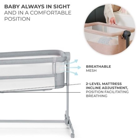 KINDERKRAFT beebivoodi–häll Neste Up 2 FULL, grey, KLNEUP02LGRF000 