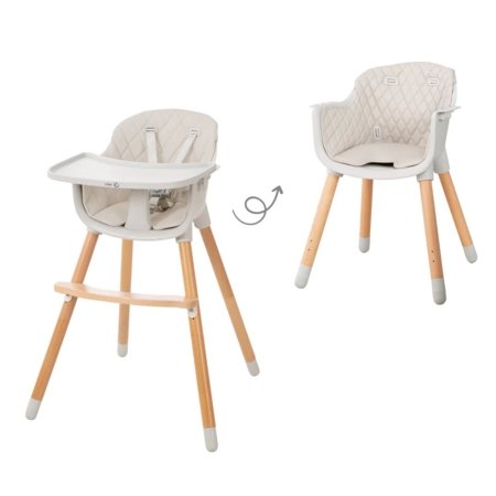 ROBA söögitool 2in1 STYLE UP WOOD, Grey, 7575GA 