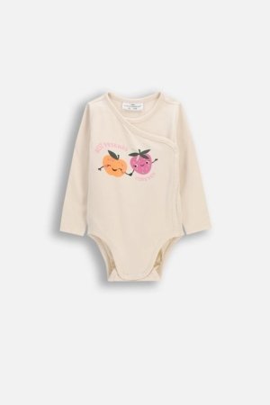 COCCODRILLO pikkade varrukatega bodi, beež, suurus 