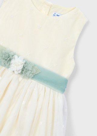 MAYORAL varrukateta kleit, natural, 3.919-42, 92  cm 