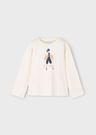 MAYORAL pikkade varrukatega t-särk, macchiato, 4.010-71, 10 cm 