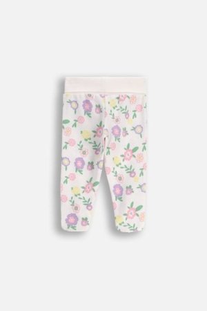 COCCODRILLO leggingud HAPPY PUPPY GIRL NEWBORN, kreemjas, cm 