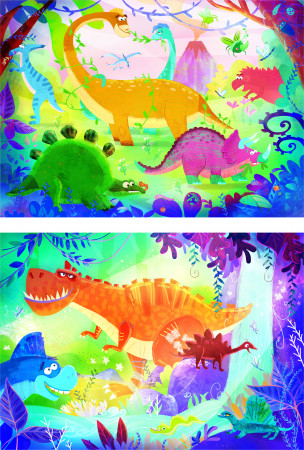 CLEMENTONI Lõbusad dinosaurused, 24755 24755