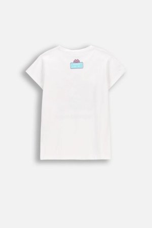 COCCODRILLO lühikeste varrukatega t-särk, valged, WC6143214LGD-001-140, 140 cm 