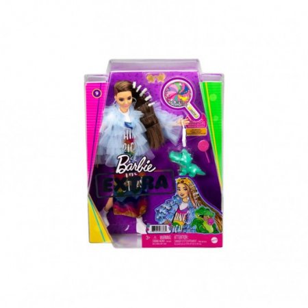 BARBIE® Extra nukk vikerkaarevärvides kleidiga, GYJ78 GYJ78