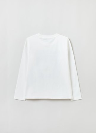 OVS GIRL3-10Y T-SHIRTS L/S 2H 7-8 WHITE 001904632 