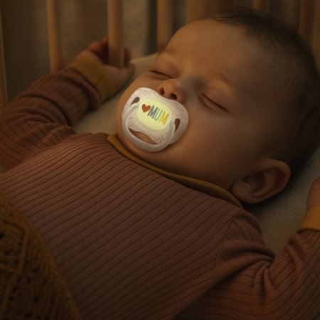 CANPOL BABIES sümmeetriline silikoonist lutt LoveMum&Dad, 6-18m, 2 tk., 34/940 