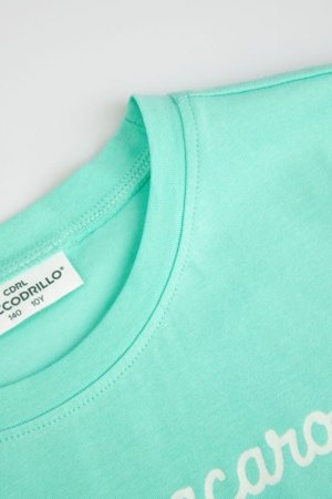 COCCODRILLO short sleeved t-shirt, green, WC6143213LGD-031-134, 134 size 