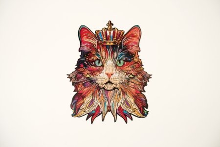 ROWOOD Puidust puzzle Cat King, TA002 