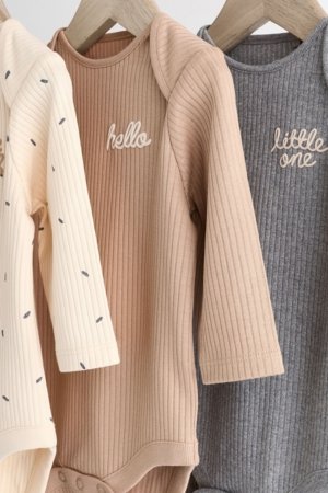 NEXT pikkade varrukatega beež särk, 3 tk., K79978, 56-62 