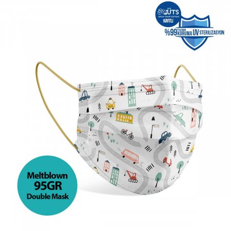 TARKO laste näomask CITY, one size, 10tk 8697888027711