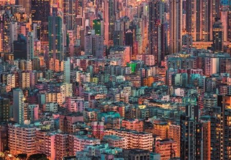 CLEMENTONI Puzzle the hive, hong kong, 1500 tk,, 31732 
