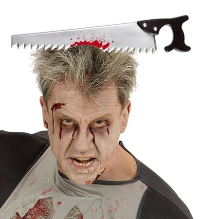 WIDMANN Halloween aksessuaar - Saag "Bloody Saw in The Head", 09652 