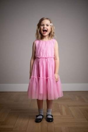 COCCODRILLO varrukateta kleit, roosa, WC6128304EJG-007-134, 134 suurus 