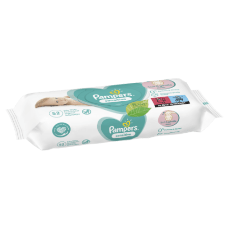 PAMPERS Niisked salvrätikud Sensitive 52x12, 624 tk, 81687211 