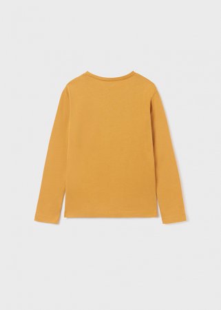MAYORAL pikkade varrukatega t-särk 8J, sinepi värv, 140 cm, 7037-17 7037-17 16