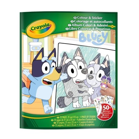 CRAYOLA loovuskomplekt Color & Sticker, Bluey, 04-2664G 