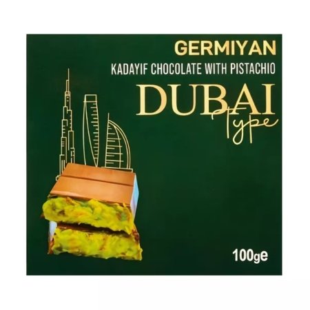 GERMIYAN piimašokolaad DUBAI, 100 g., MIX1441