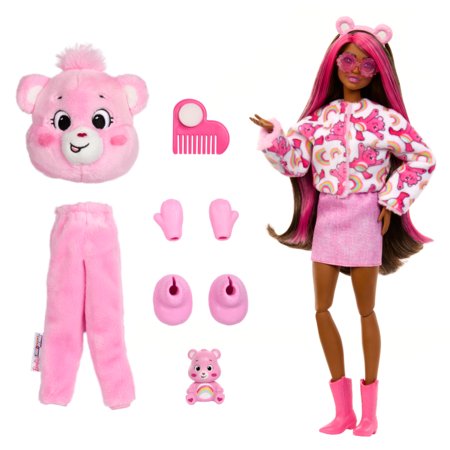 BARBIE Cutie Reveal kaisukaru seeria Cheer Bear , JCN95 