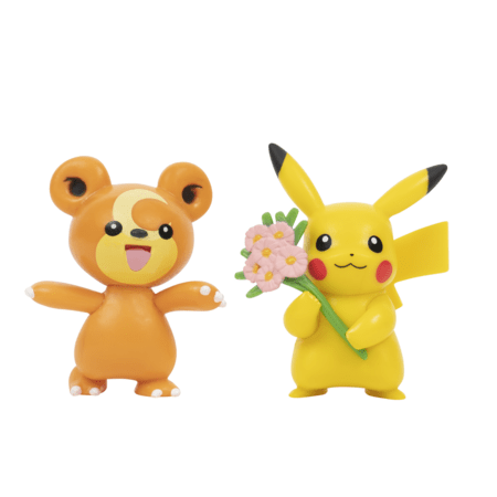POKEMON Teddiursa ja Pikachu figuurid, 2 tk, PKW2488 