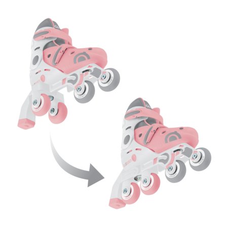 GLOBBER rulluisud Learning Skates 2 in 1, suurus 26–29, pastellroosad, 780-210 