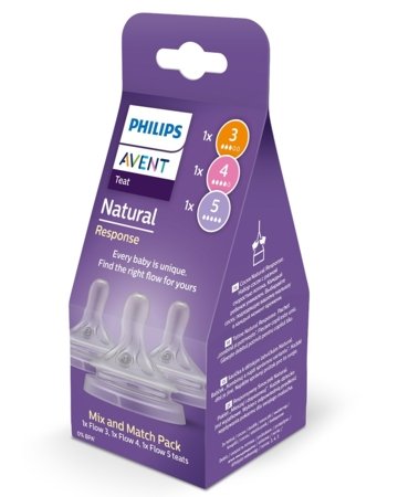 PHILIPS AVENT lutt NATURAL RESPONSE, 3 tk., SCY960/03 