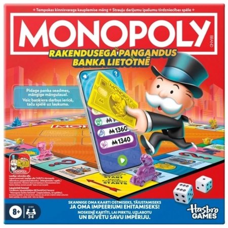 MONOPOLY lauamängu pangaga (LV,EE), G1424EL0 