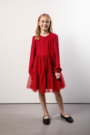 COCCODRILLO kleit, punane, ZC5128106EJG-009-146, 146 cm 