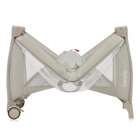 LIONELO reisivoodi-maneež STEFI PLUS, 125x65 cm., Beige cappuccino 