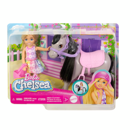 BARBIE Chelsea nukk poniga, blond, HTK29 