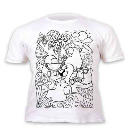 SPLAT PLANET Värvi ise oma T-särk Baleriin Capybara, 5-6a., SP48790 