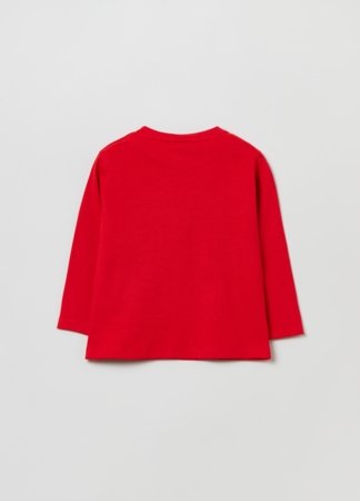 OVS BOY9-36M T-SHIRT L/S 2M 18-24 RED 001920639 